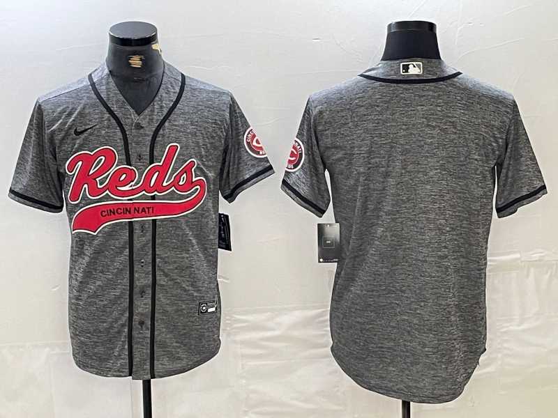 Men's Cincinnati Reds Blank Grey Gridiron Cool Base Stitched Baseball Jersey,We sell and wholesale Men's Cincinnati Reds Blank Grey Gridiron Cool Base Stitched Baseball Jersey on line form chian!